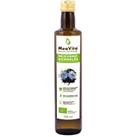 Los mejores  - Aceite de Comino Negro Orgánico MeaVita- prensado en frío- 1 paquete (1 x 500ml)